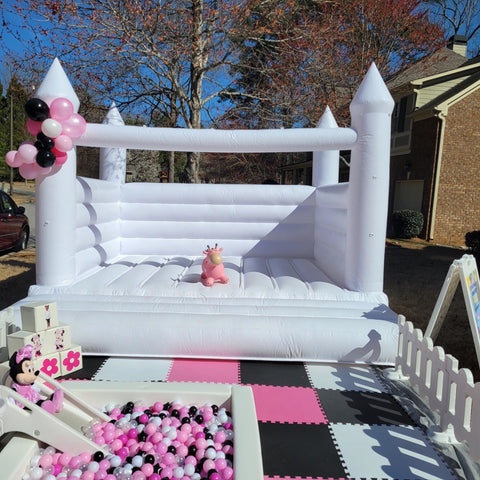 Luxury White Castle Large Bounce House Rental