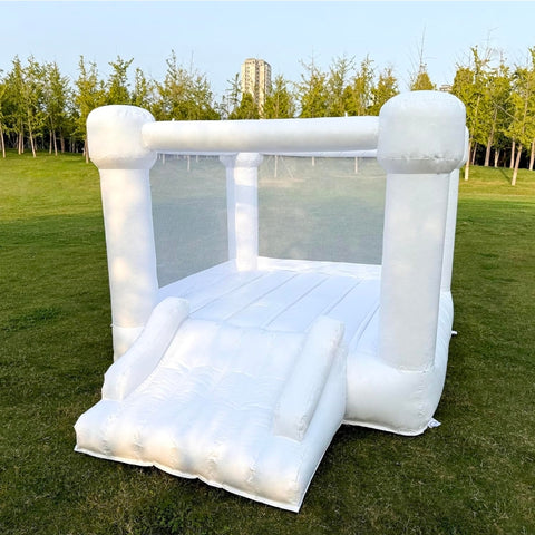 Lux Toddler White Castle Bounce House with Slide (Clean Edition)